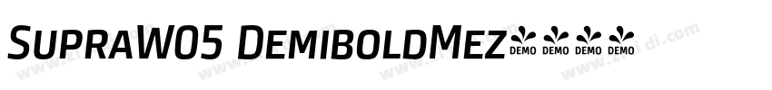 SupraW05 DemiboldMez字体转换